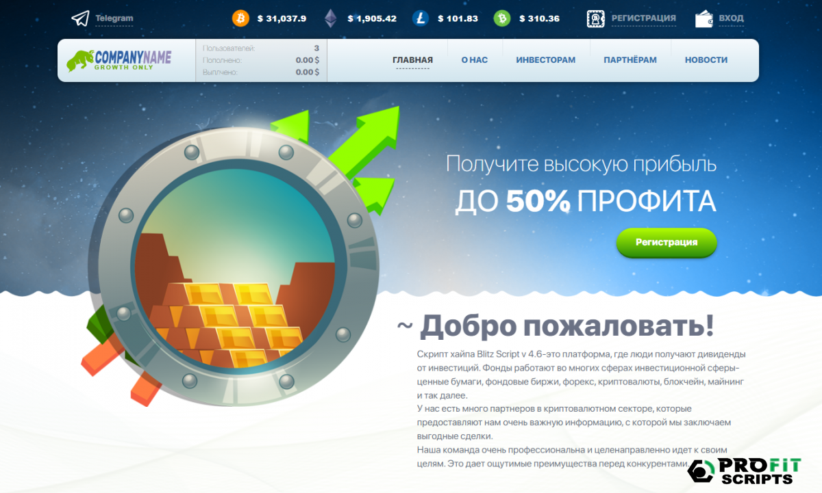 ������ Hyip "Mine" Blitz Script