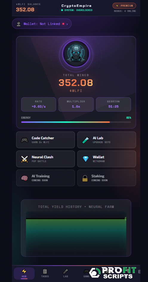 Launch Telegram Clicker & P2E Simulator (Hamster Kombat & TapSwap Clone)