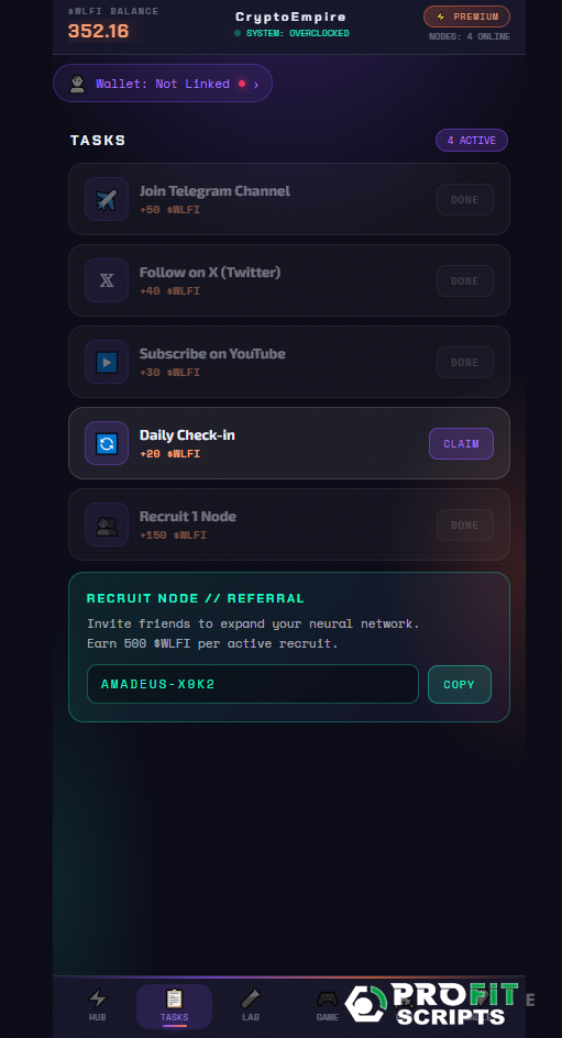 Launch Telegram Clicker & P2E Simulator (Hamster Kombat & TapSwap Clone)